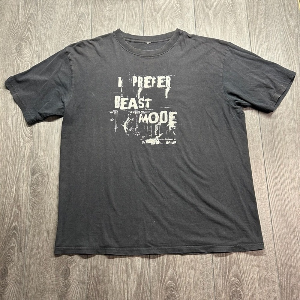 Vintage 2011 Gears of War 3 Beast Mode T-Shirt Black Mens XL Gaming Promo Epic